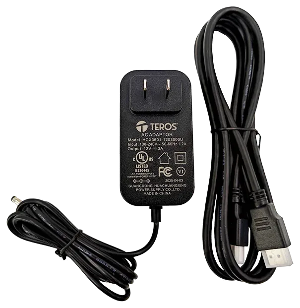 TEROS TE-2714S — power cable and adapter included
