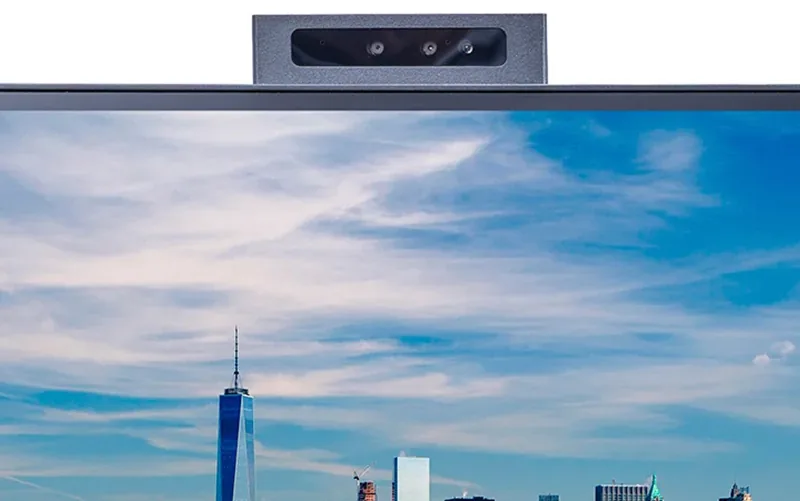 TEROS TE-2720CS — detail of the retractable webcam