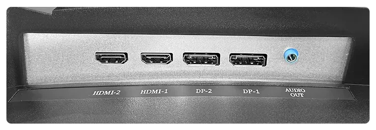 TEROS TE-3412G — port detail: 2 HDMI, 2 DisplayPort and audio output